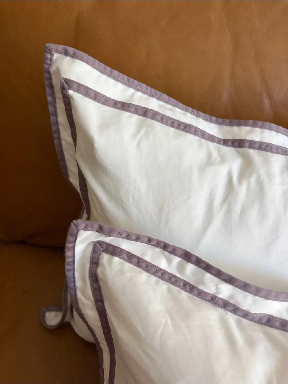 2 RALPH LAUREN HOME Spencer Sateen Border 12x16 Waterfowl Feathers Accent Pillow
